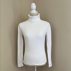 GAP Women’s Classic Cotton White Sweater Size: M